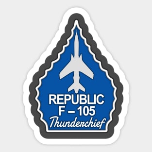 F-105 Thunderchief Blue Arrowhead Sticker